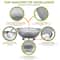 Large Stainless Steel Colander With Handle Durable Kitchen Food Strainer Basket With SelfDraining R 1