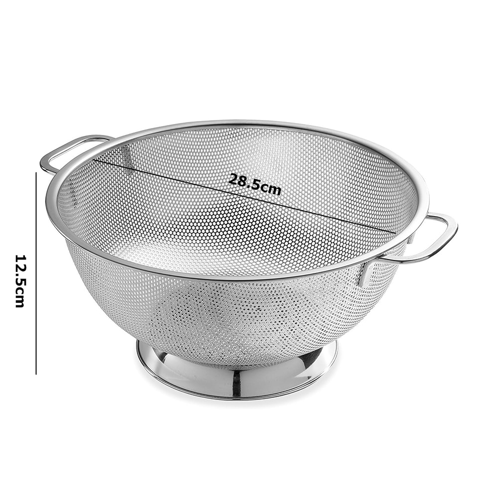 Large Stainless Steel Colander With Handle Durable Kitchen Food Strainer Basket With SelfDraining R 7