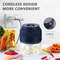 Electric Mini Garlic Chopper USB Meat Grinder Quick and Easy Crushing for Garlic, Ginger & Vegetables