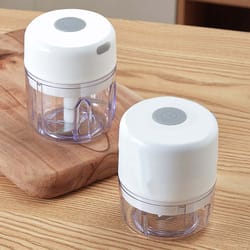 electric garlic chopper portable food processor for nuts, chili, onion rechargeable vegetable blender