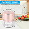 Electric Garlic Chopper Portable Food Processor For Nuts Chili Onion Rechargeable Vegetable Blender 6