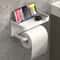 WallMounted NoDrill Toilet Paper Holder With Shelf And Phone Holder Polypropylene Bathroom Tissue R 7