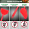 Wide Silicone Spatula Turner for Nonstick Cookware Flexible Fish & Egg Turner with Heat-Resistant Handle