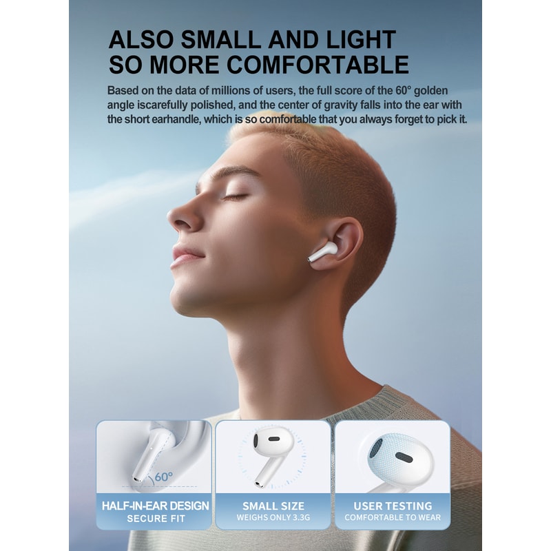 Wireless Bluetooth Sports Earphones Premium In-Ear Headphones with Microphone for Active Lifestyles