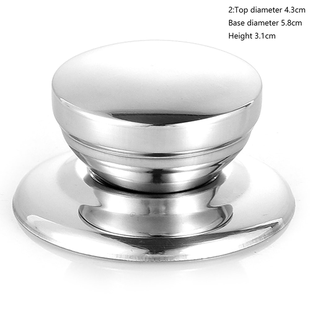 Replacement Stainless Steel Universal Pot Lid Grip AntiScalding Knob Handle Cover For Kitchen Cookw 5