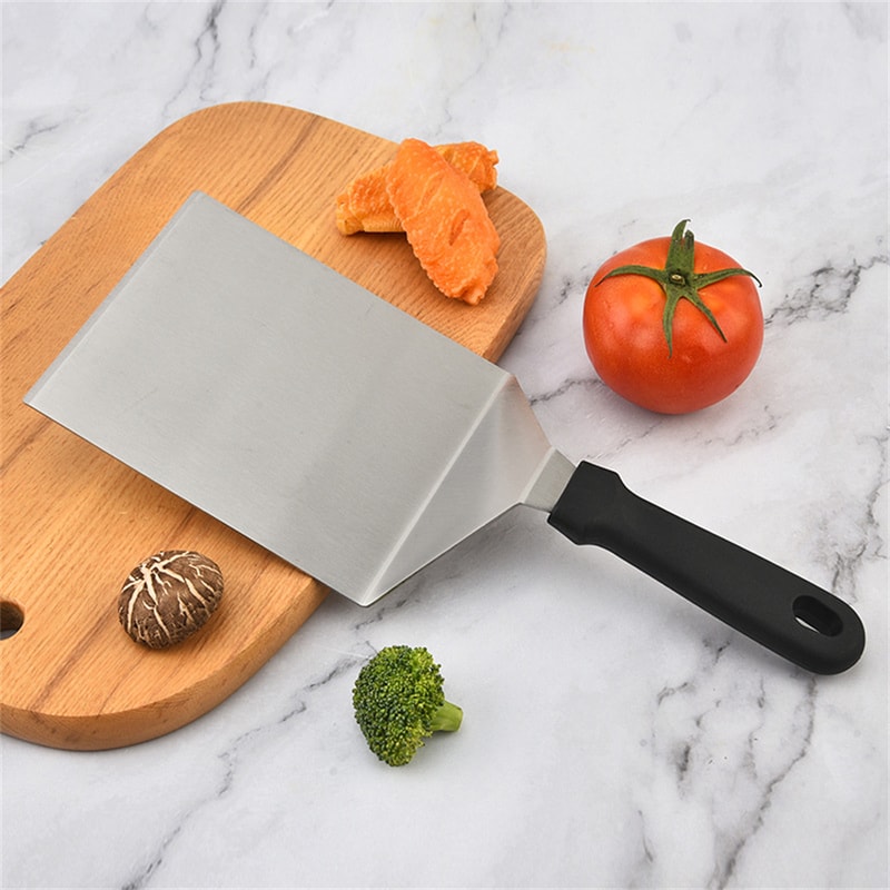 Extra Long Stainless Steel Barbecue Spatula With NonSlip Plastic Handle Premium Griddle Cooking Ute 1