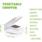 Vegetable Chopper with Storage Container Easy Pour Onion & Fruit Dicer with Stainless Steel Blades