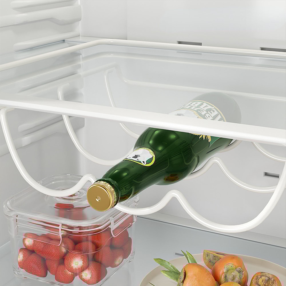 Creative Beer Bottle Organizer Wine Display Rack SpaceSaving Fridge Storage Shelf 0