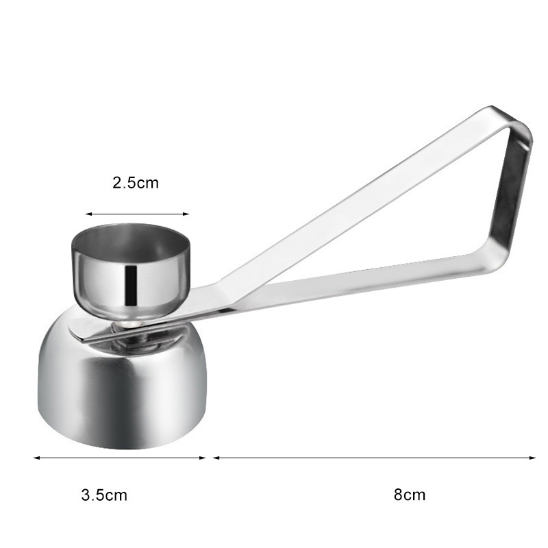 Stainless Steel Egg Shell Opener Creative Egg Separator For Effortless Egg Cracking Single Double 6