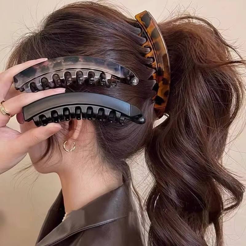 Fish Hair Clip Twist Clamp Ponytail Barrette For Women 1