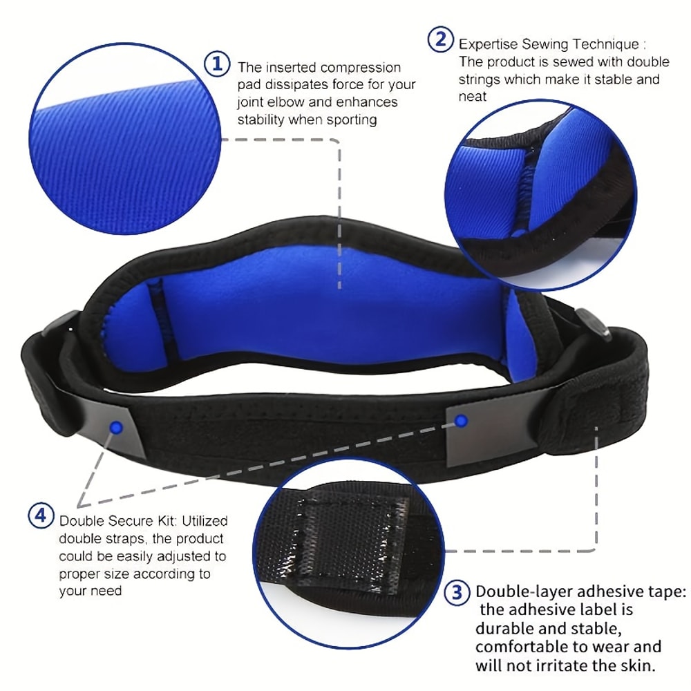 Adjustable Elbow Brace Sports Compression Arm Support For Active Lifestyles 3