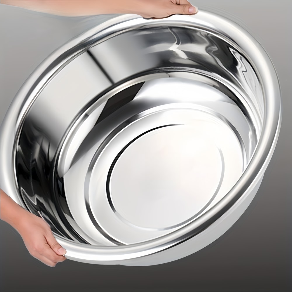 Stainless Steel Nesting Salad Bowls Set Large Capacity Mixing Washing Bowls For Cooking 2