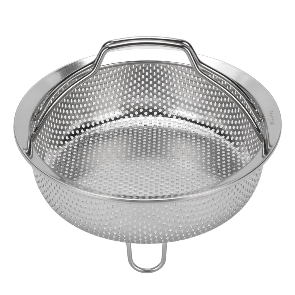 Stainless Steel Steam Basket with Foldable Handle Perfect for Rice Cookers, Ovens, and Fryers