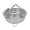 Stainless Steel Steam Basket with Foldable Handle Perfect for Rice Cookers, Ovens, and Fryers
