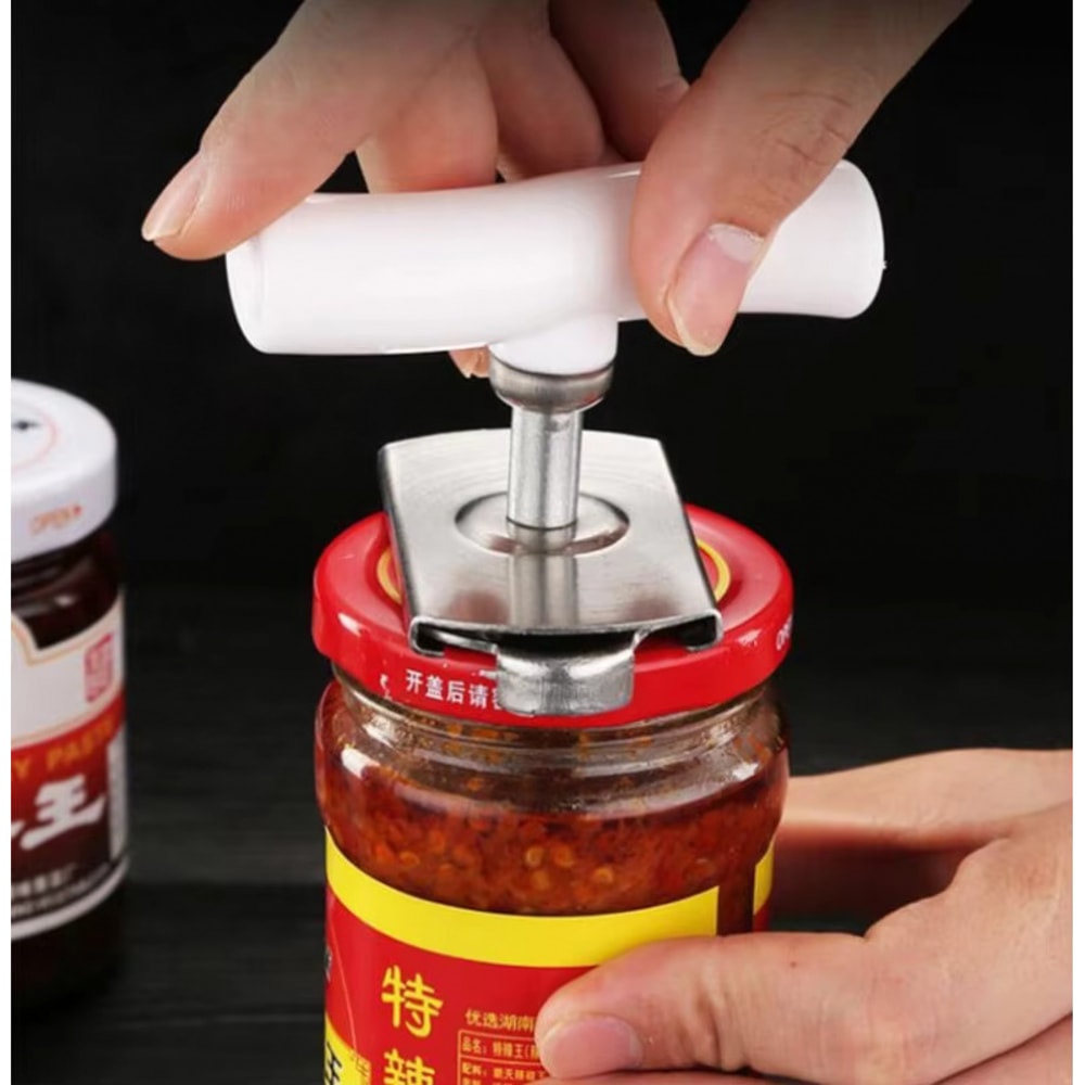 Adjustable Multifunction Bottle Cap Opener Stainless Steel Jar Lid Remover For Kitchen Laborsaving 3