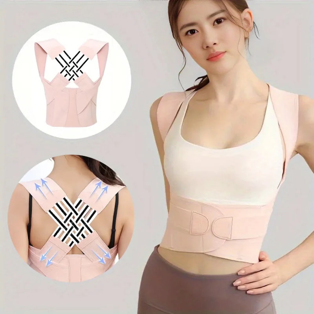 Adjustable Posture Corrector for Women and Men Shoulder Brace for Back Support, Upper Spine Straightener