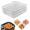 Durable Stackable Air Fryer Rack Non-Stick Stainless Steel Tray Ideal for Airfryer Cooking and Grilling