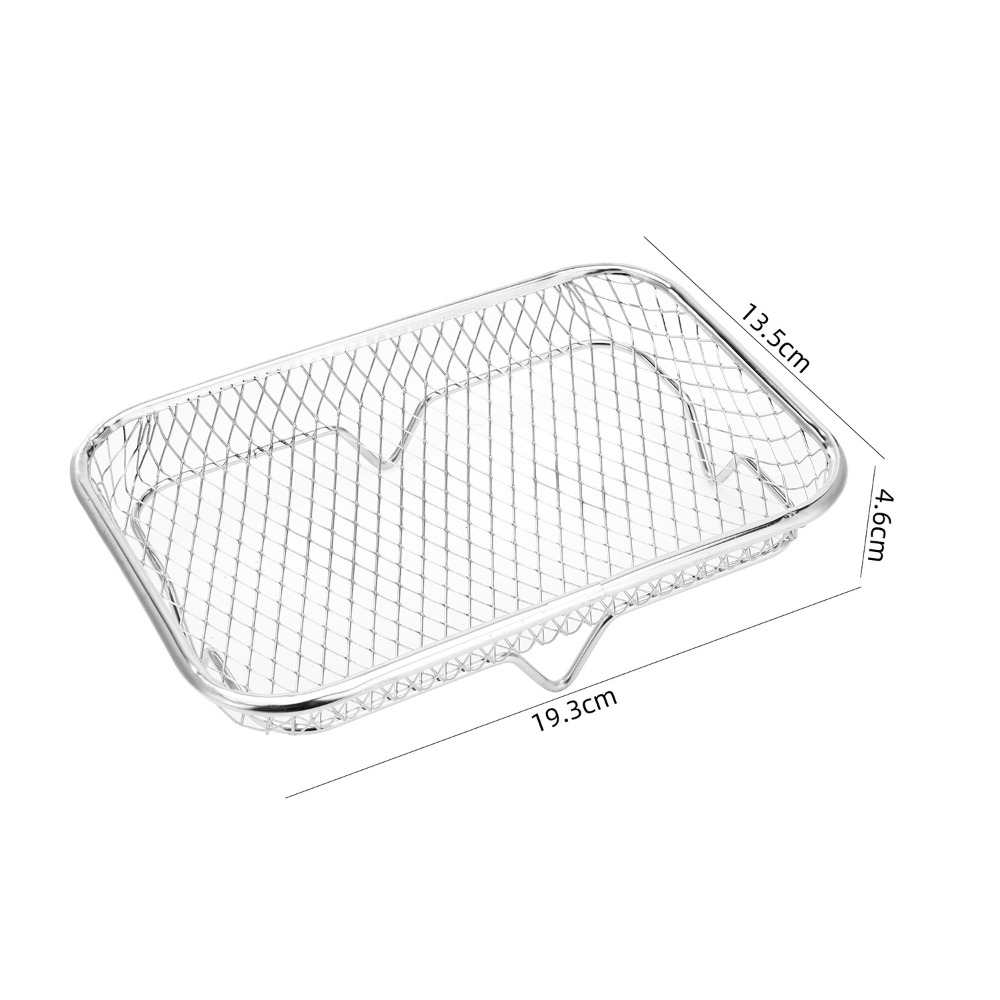 Durable Stackable Air Fryer Rack Non-Stick Stainless Steel Tray Ideal for Airfryer Cooking and Grilling