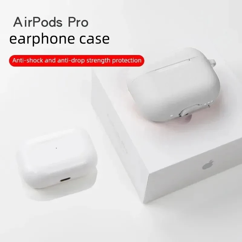 AirPods Pro Silicone Case Solid Color Protective Cover For Apple Bluetooth Headsets 4