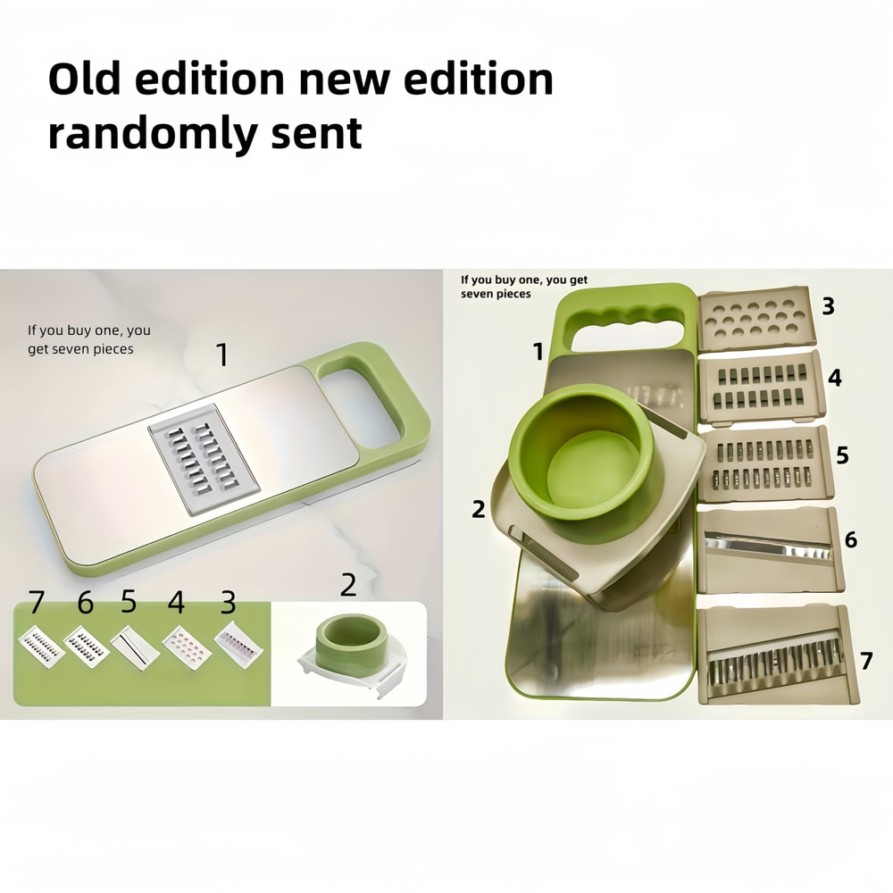 Multifunctional Vegetable Slicer Grater Set Manual Kitchen Tool With Interchangeable Blades For Po 4