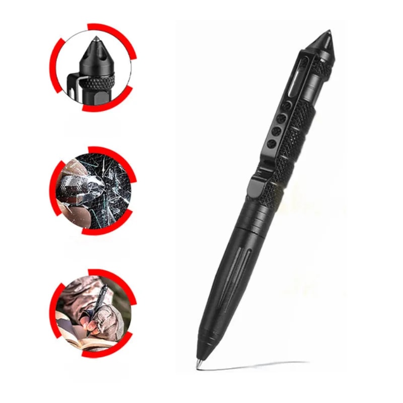 Multifunctional Tactical Pen SelfDefense Emergency Tool Glass Breaker And Tungsten Steel Writing Pe 0