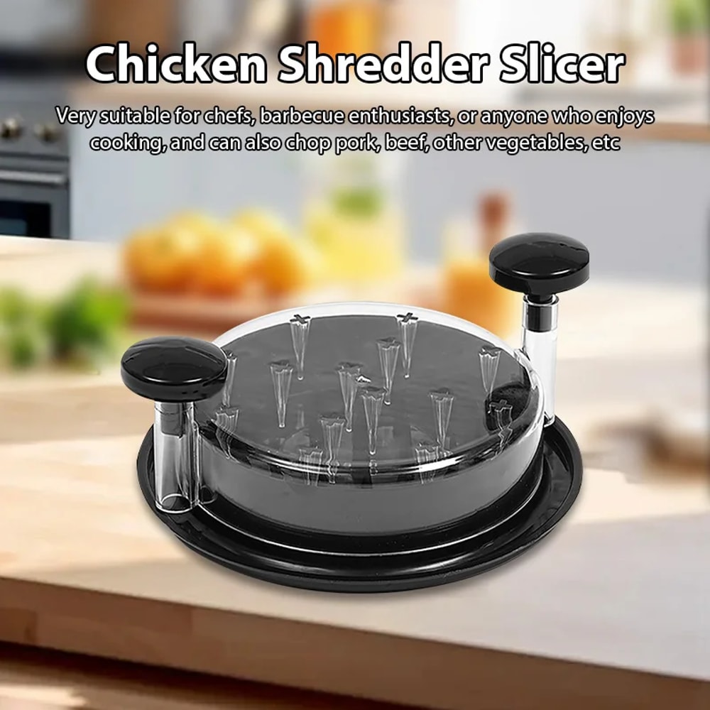 Chicken Shredder Tool Efficient Meat Breast Shredding and Mincing Grinder Machine for Chicken, Pork, and Beef with Lid