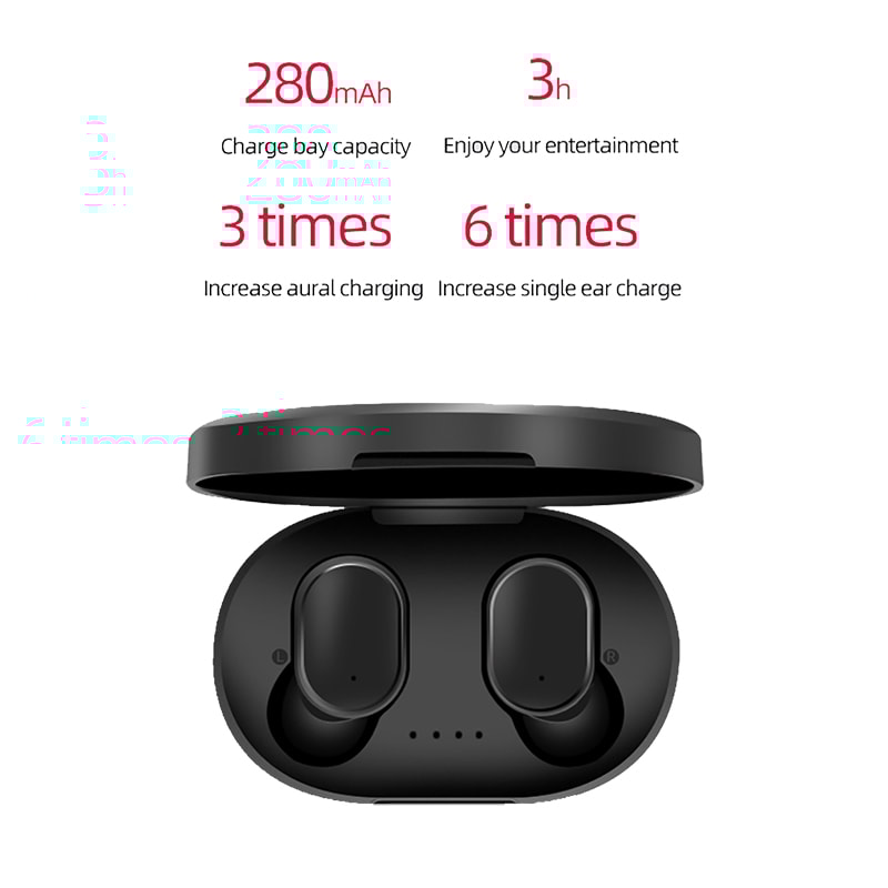 Wireless Bluetooth Earphones with Noise Cancelling & Waterproof Sports Headset Stereo Sound, Built-in Microphone