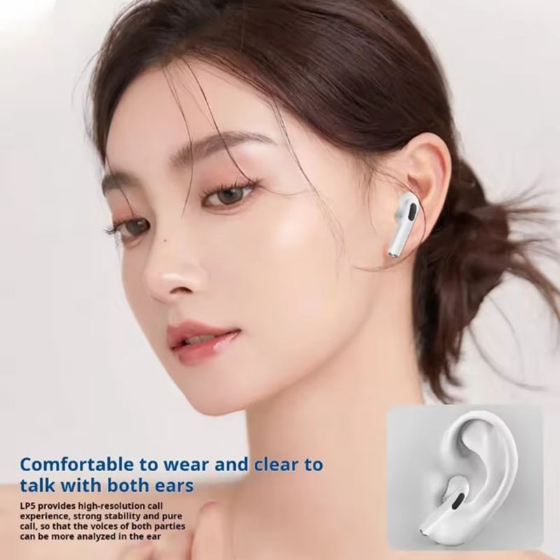 Wireless Earbuds TWS Bluetooth Headphones Deep Bass Stereo Sound, Waterproof in-Ear Earphones with Mic for Clear Calls