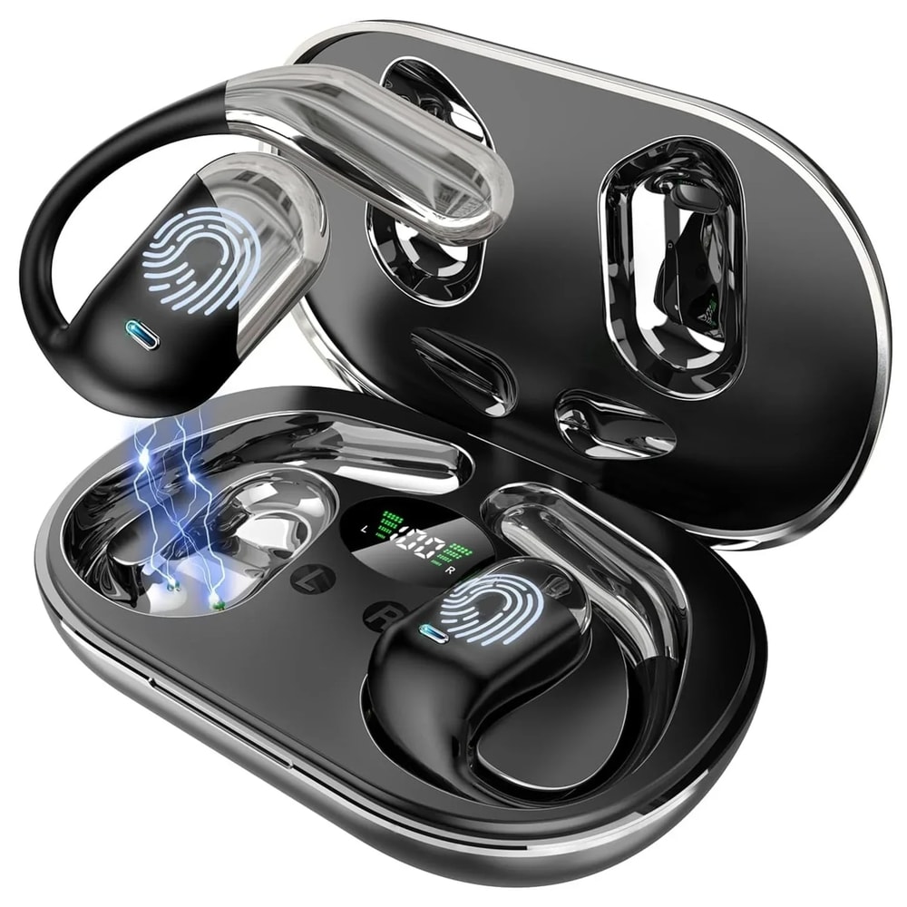 AI Translation Earbuds Bluetooth Smart Translation Headphones with Real Time Touch Screen for Work and Travel