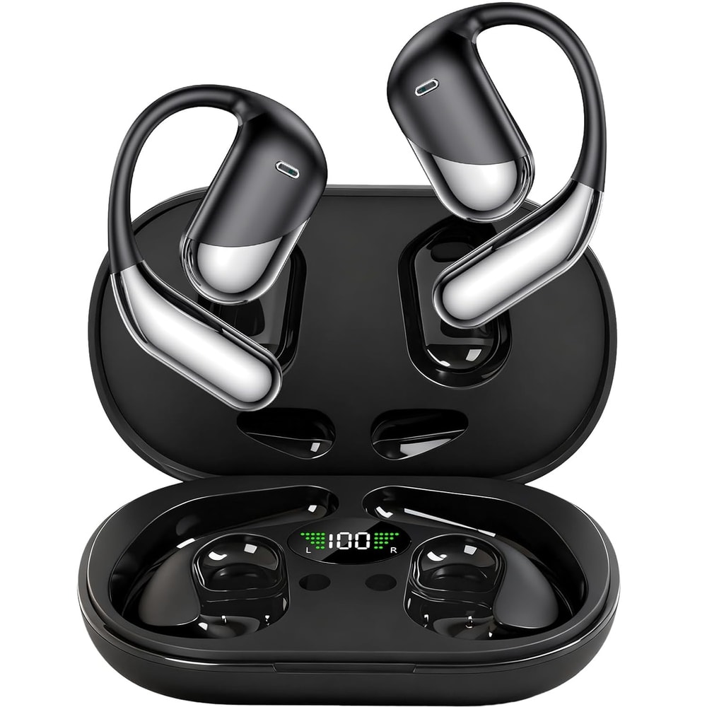 AI Translation Earbuds Bluetooth Smart Translation Headphones with Real Time Touch Screen for Work and Travel