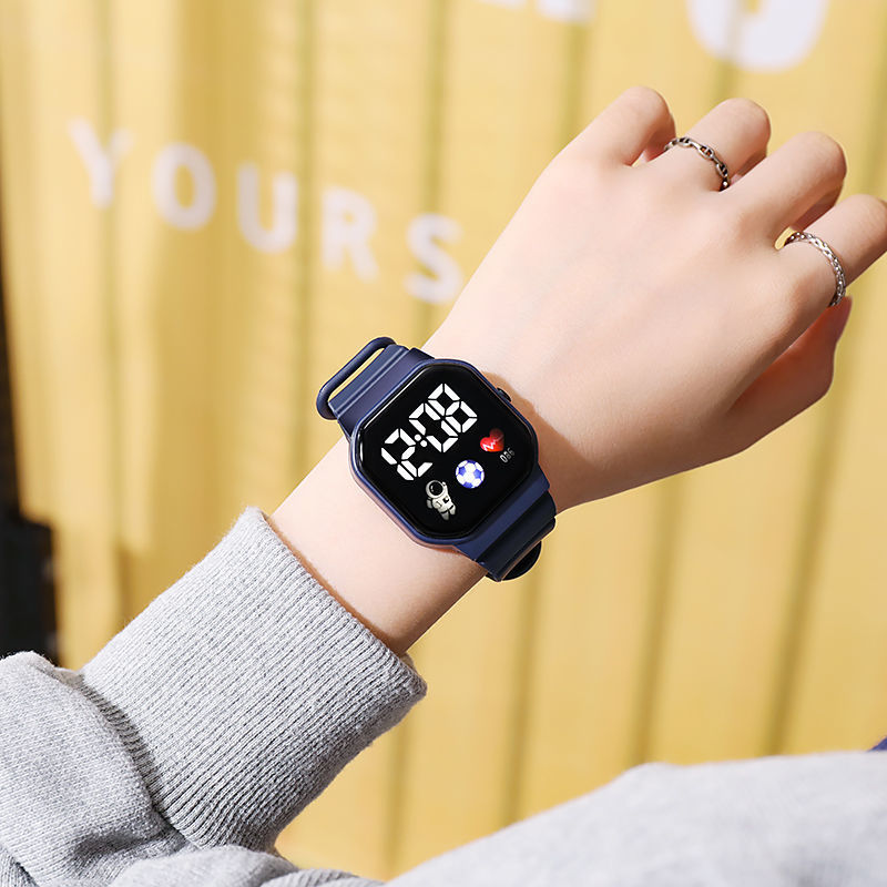 Kids Sport LED Digital Watch Waterproof Silicone Strap Electronic Wristwatch For Boys Girls 4