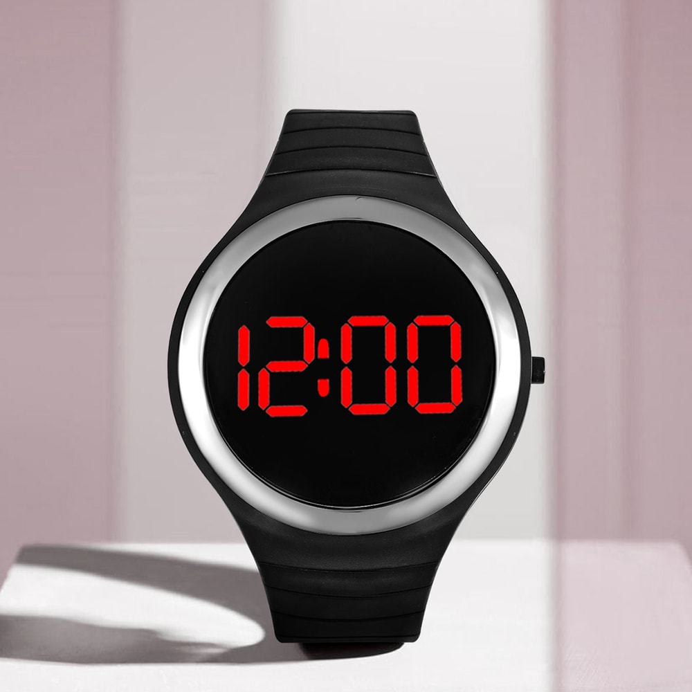 Sports Electronic Watch For Boys And Girls Casual Simple Round Watch For Students Perfect For Daily 3