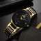 Couples Stainless Steel Analog Quartz Watches Set for Men & Women Fashionable Matching Timepieces