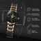 Fashion Rhinestone Stainless Steel Women's Watch Elegant Analog Quartz Timepiece