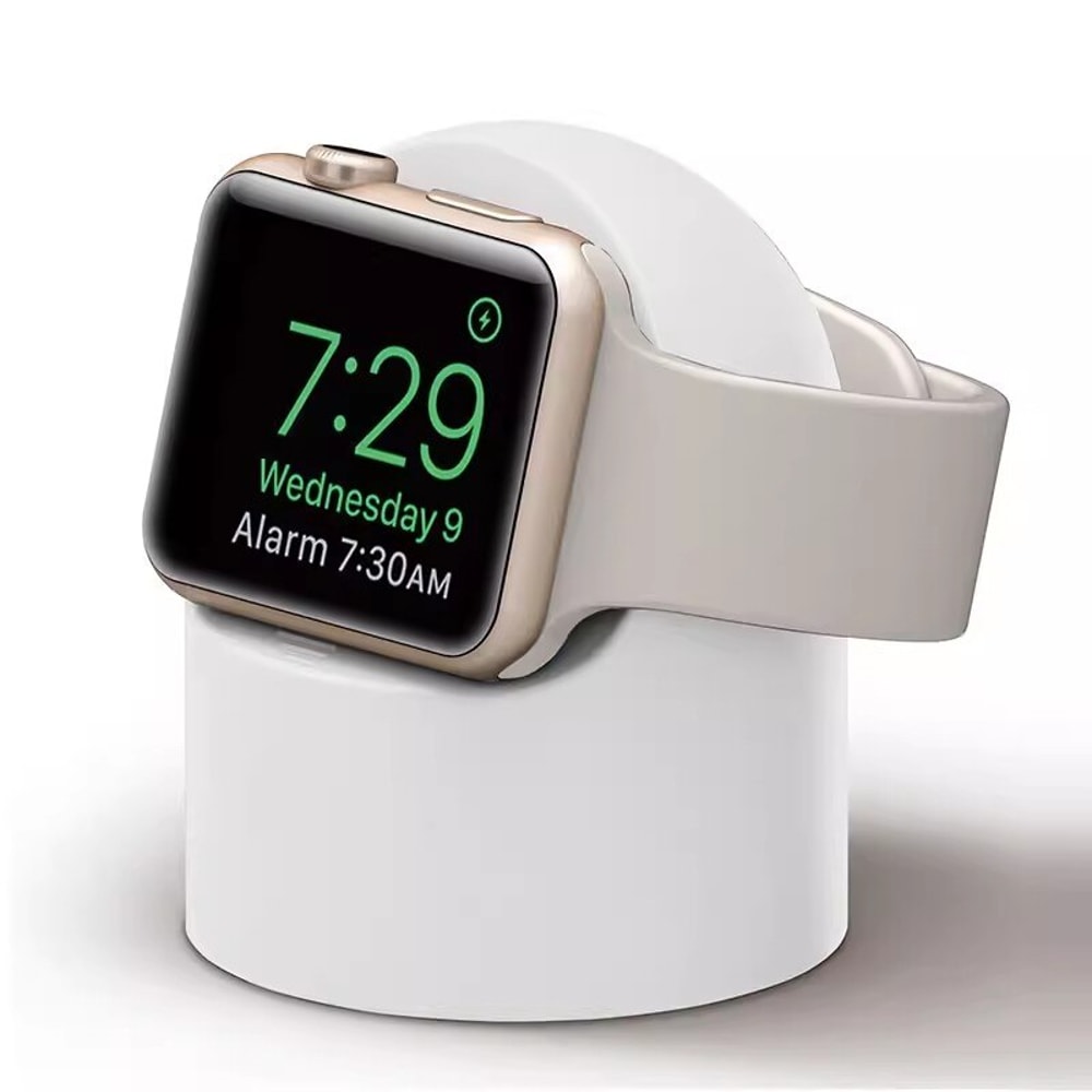 Apple Watch Charger Stand Silicone Charging Dock For Apple Watch Iwatch Charging Holder Cable Orga 6