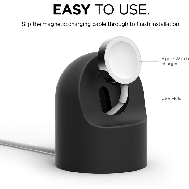 Apple Watch Charger Stand Silicone Charging Dock For Apple Watch Iwatch Charging Holder Cable Orga 1