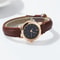 Fashionable Small Dial Womens Quartz Watch With Casual Leather Band 7