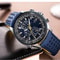 Blue Angels Mens Military Aviation Chronograph Watch With Stainless Steel Band 0