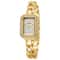 Ladies Luxury Quartz Watch with Diamond-Inlaid Buckle and Steel Strip