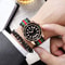 Luxurious Nylon Strap Calendar Watch For Men Women With Night Light Quartz Movement 4