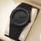 Modern All-Black Digital Men's Sports Watch Stylish Quartz with Arabic Numerals