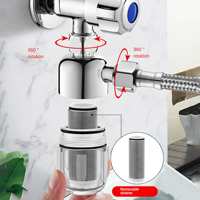 Stainless Steel AntiScale Water Filter For Tap Shower Purification 2