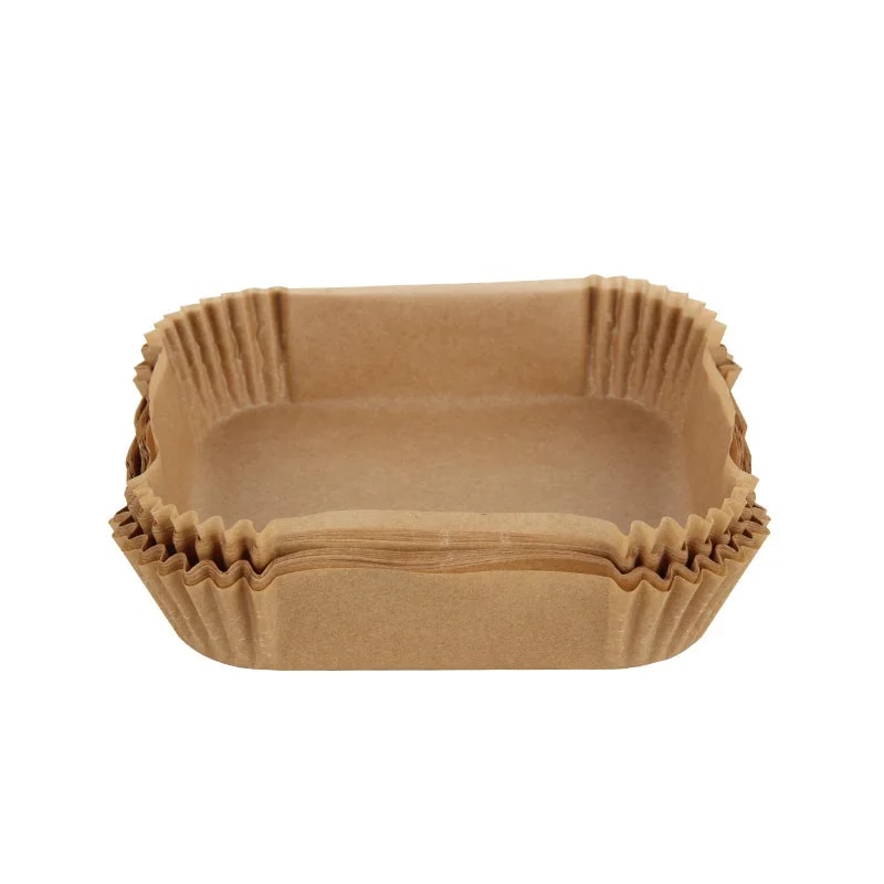 Non-Stick Air Fryer Paper Pads Oil Absorbing Baking Tray for Effortless Cooking