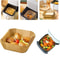 Non-Stick Air Fryer Paper Pads Oil Absorbing Baking Tray for Effortless Cooking