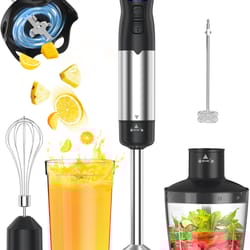 immersion handheld blender kitchen mixer for smoothies, soups, and baby food