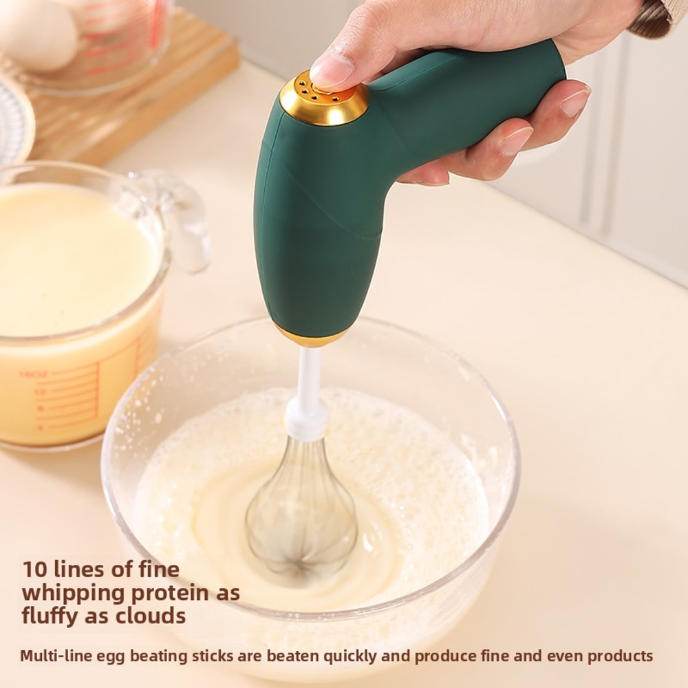 Portable Electric Handheld Mixer Milk Frother Perfect For Coffee Cake And Cream 2