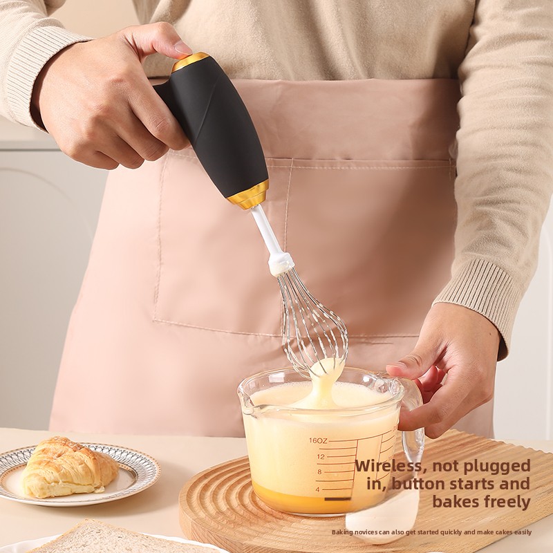 Portable Electric Handheld Mixer Milk Frother Perfect For Coffee Cake And Cream 3