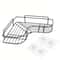 Stainless Steel Corner Shower Caddy WallMounted NoDrill Bathroom Organizer Shelf For Kitchen And Ba 0