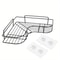 Stainless Steel Corner Shower Caddy WallMounted NoDrill Bathroom Organizer Shelf For Kitchen And Ba 0