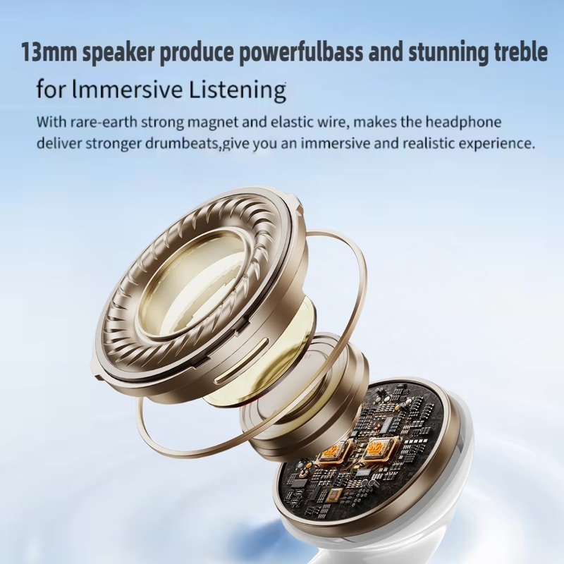 New Air Pro Bluetooth Earphones Wireless Earbuds with Hi-Fi Stereo Sound, Clear Bass, Long Playtime & Mic